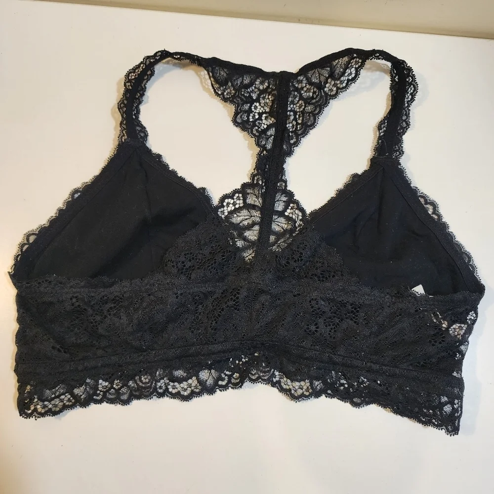 AUDEN black lace Bralette Size L